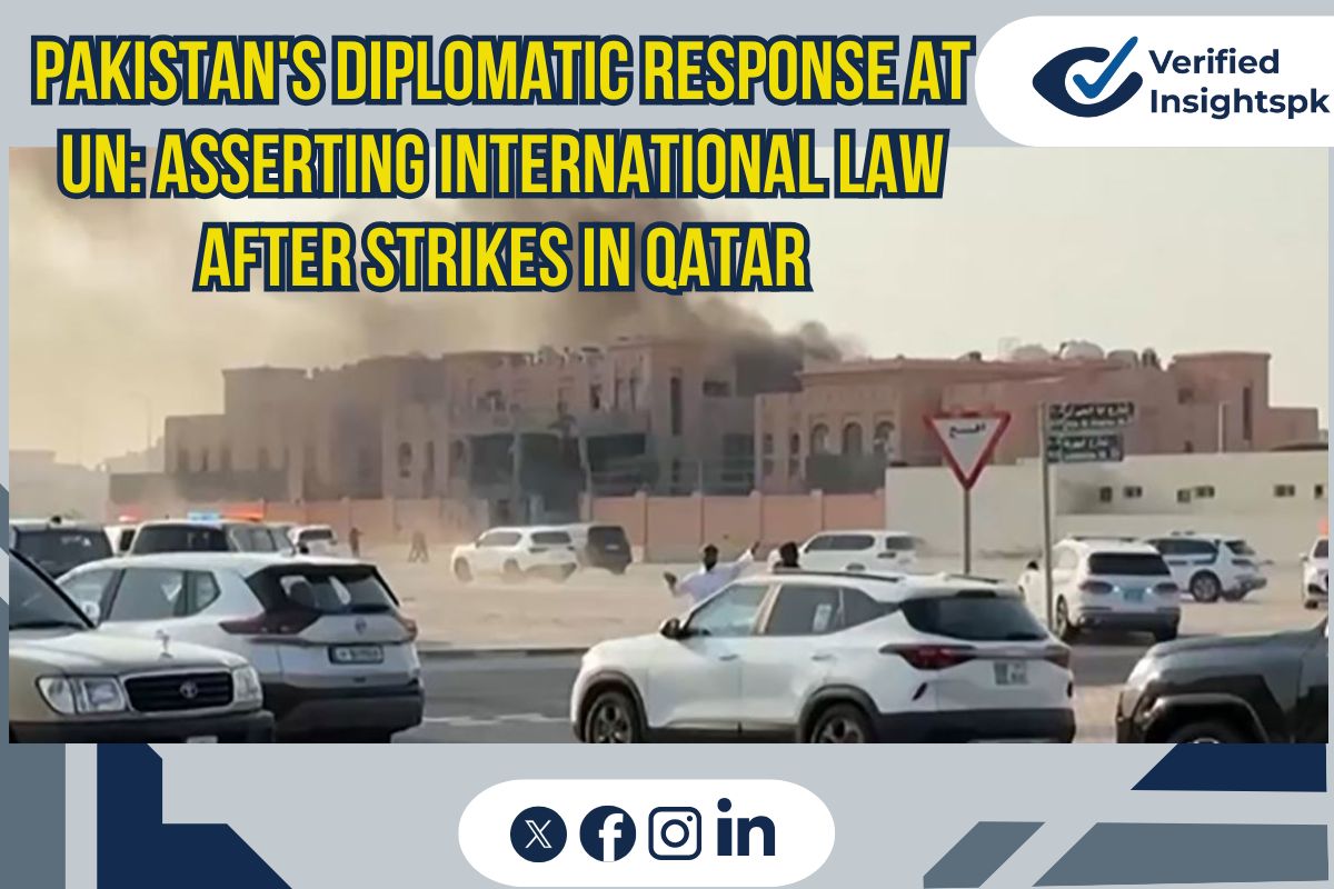 Pakistan’s Diplomatic Response at UN: Asserting International Law after Strikes in Qatar