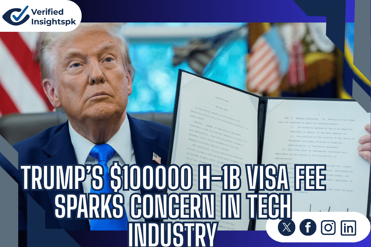 Trump’s $100000 H-1B Visa Fee Sparks Concern in Tech Industry