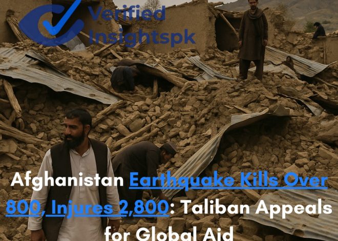 Afghanistan Earthquake 2025, Kills Over 800, Injures 2,800: Taliban Appeals for Global Aid