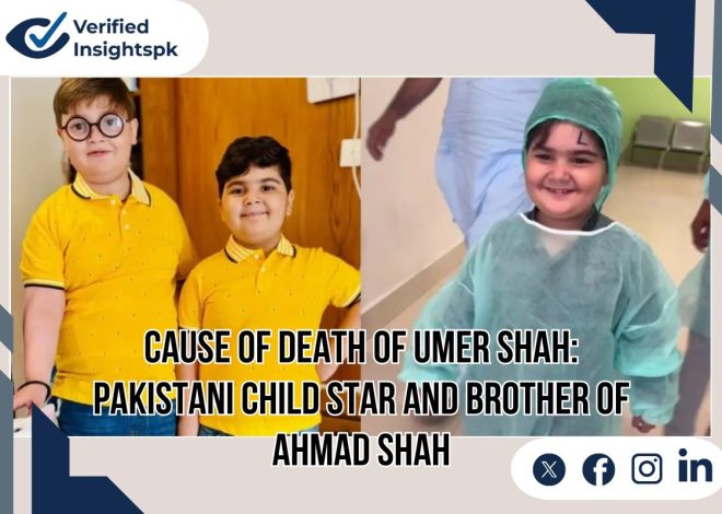 Cause of Death of Umer Shah: Pakistani Child Star and Brother of Ahmad Shah