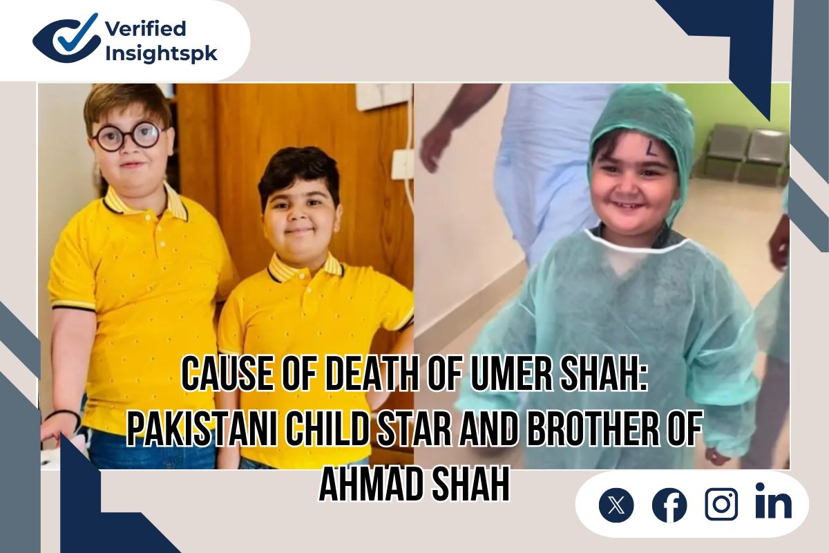 Cause of Death of Umer Shah: Pakistani Child Star and Brother of Ahmad Shah