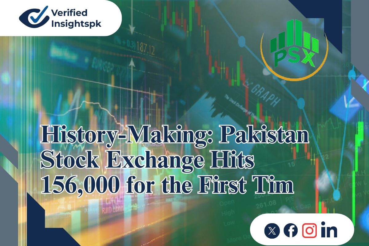 History-Making: Pakistan Stock Exchange Hits 156,000 for the First Time