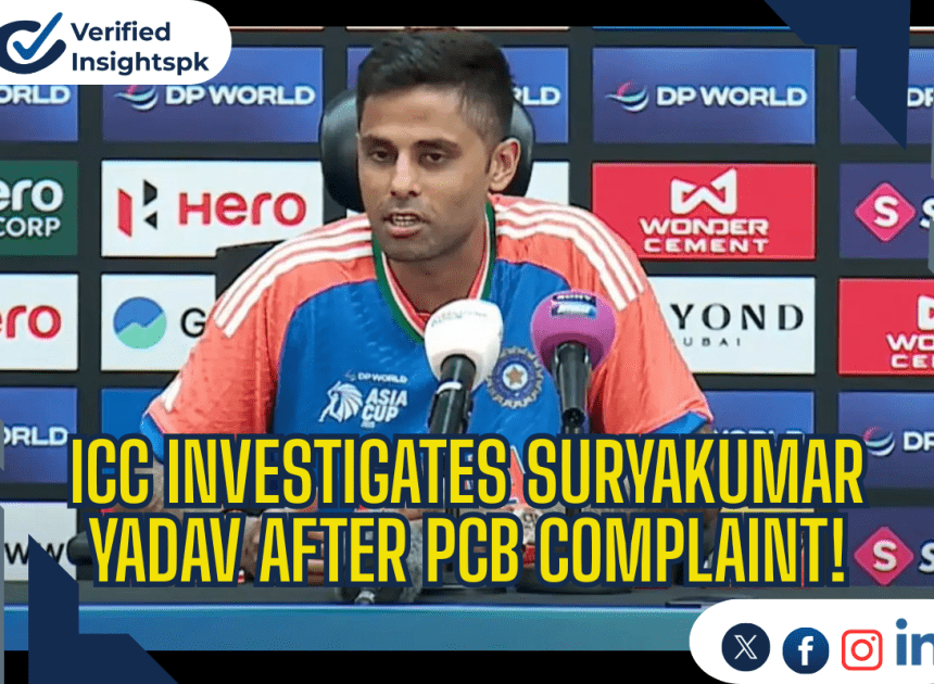 Suryakumar Yadav Faces ICC Probe After PCB Complaint; Match Referee Controversy Deepens at Asia Cup 2025