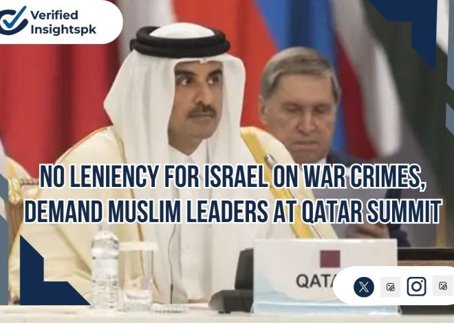 No Leniency for Israel on War Crimes, Demand Muslim Leaders at Qatar Summit
