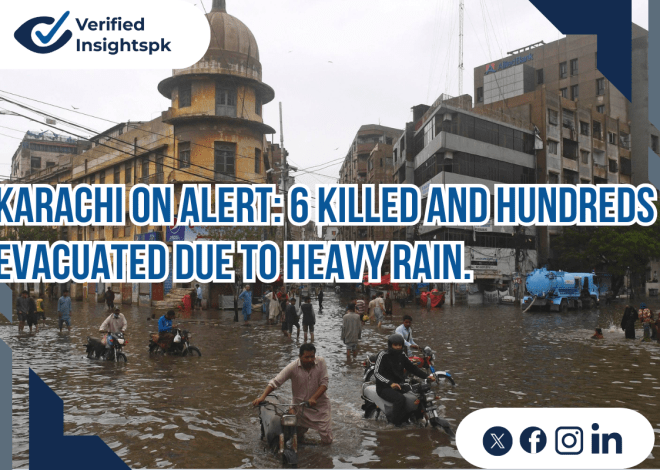 Karachi Heavy Rain 2025: 6 Dead, Hundreds Evacuated as Floods Hit the City