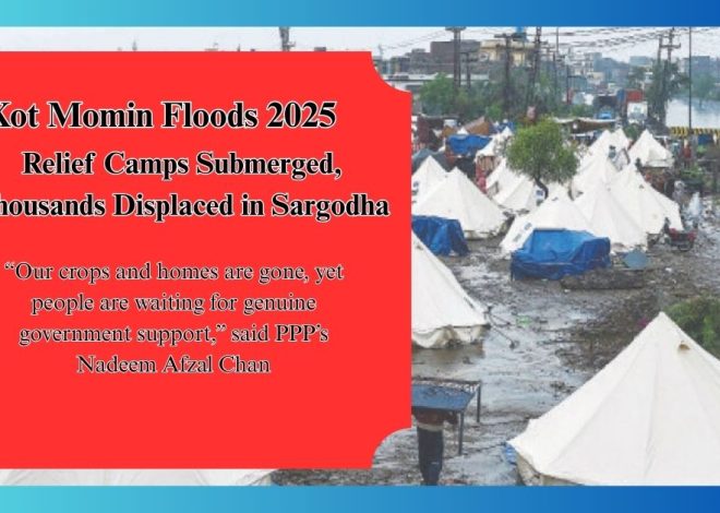 Kot Momin Floods 2025: Relief Camps Submerged, Thousands Displaced in Sargodha