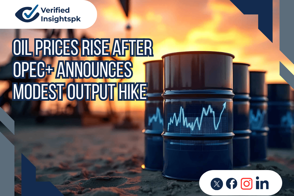 Oil Prices Rise After OPEC+ Announces Modest Output Hike Amid Russia Sanctions Fears