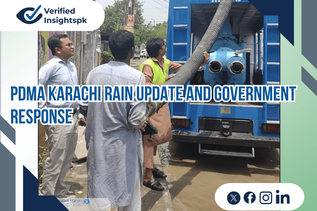 PDMA rescue teams during Karachi floods 2025