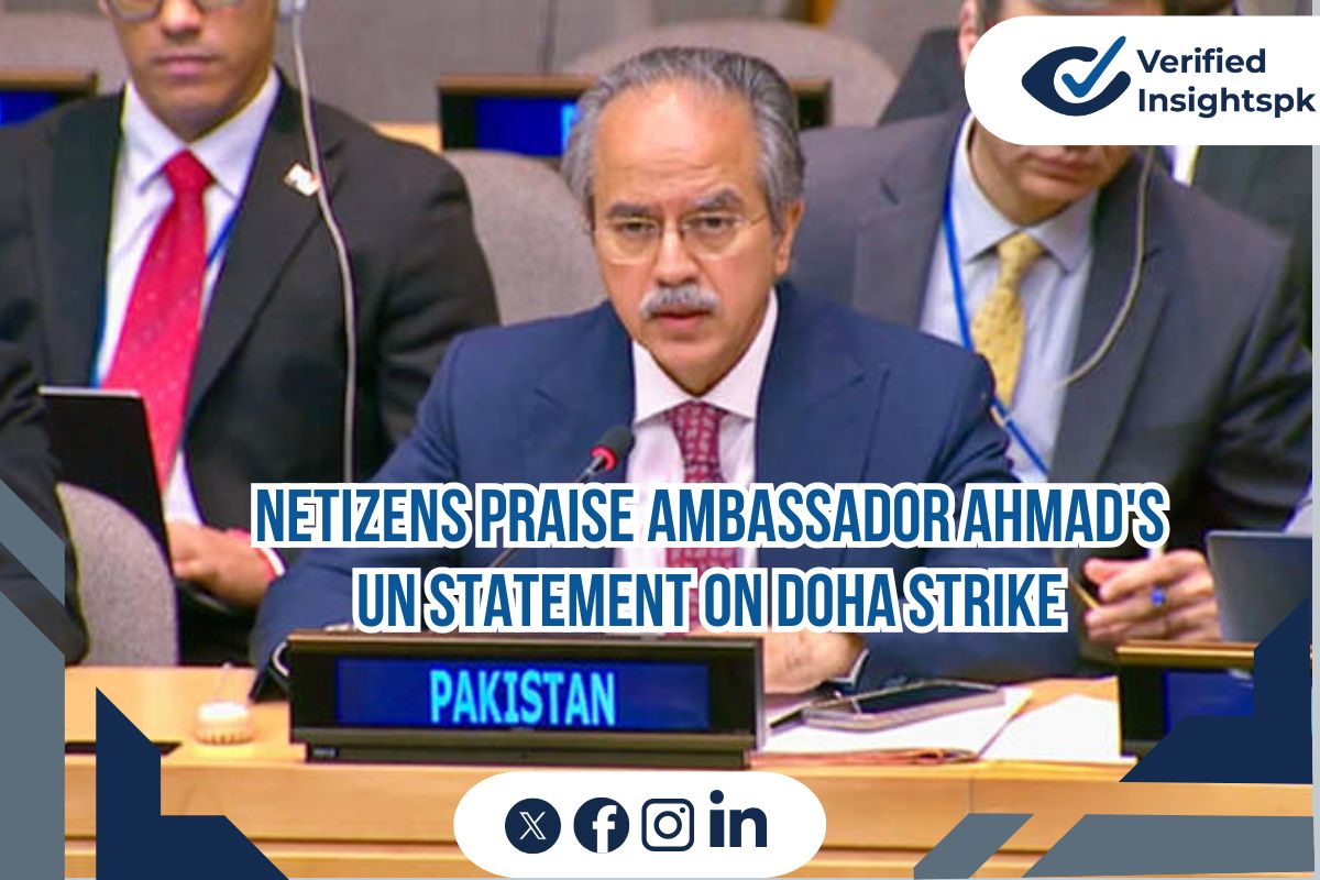 Pakistani Diplomacy Goes Viral: Netizens Praise Ambassador Ahmad’s UN Statement on Doha Strike