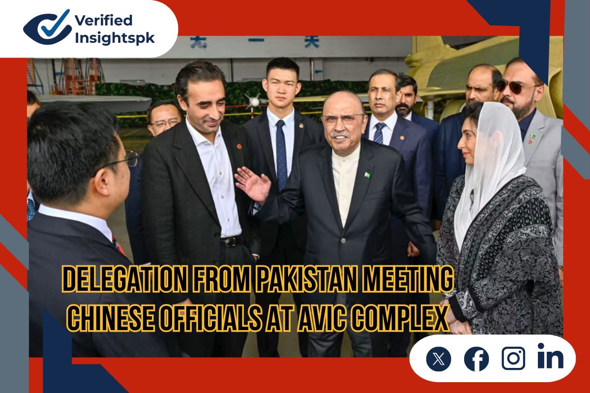 Delegation from Pakistan meeting Chinese officials at AVIC complex