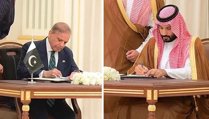 Saudi Arabia and Pakistan leaders sign mutual defence pact in Riyadh