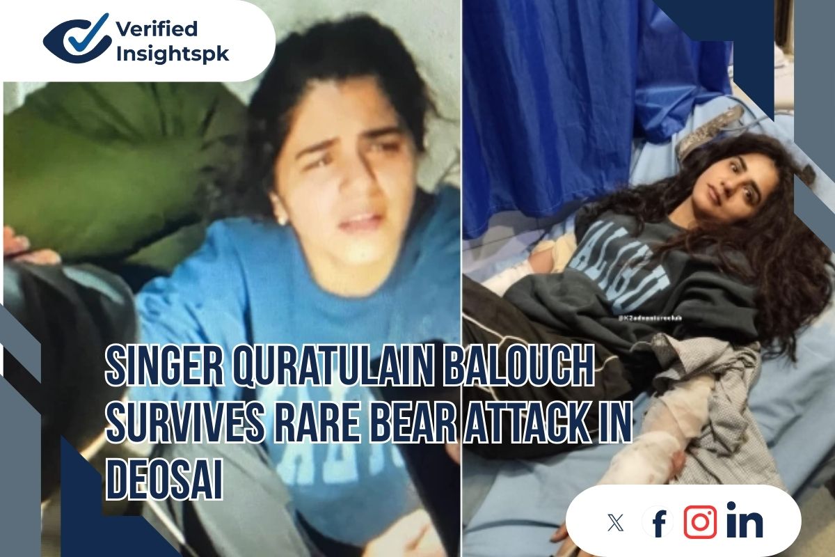Singer Quratulain Balouch Survives Rare Bear Attack in Deosai