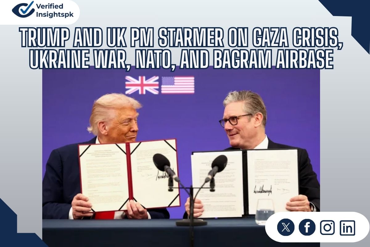 Trump and UK PM Starmer on Gaza Crisis, Ukraine War, NATO, and Bagram Airbase