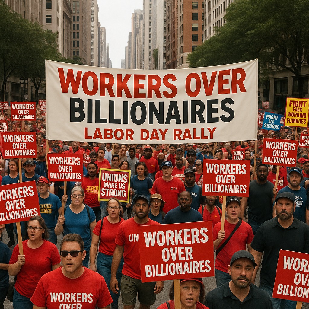 Workers Over Billionaires: Labor Day 2025 Protests Sweep Across the US
