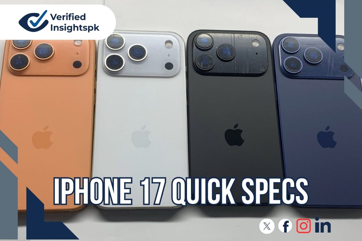 Quick Specs of iPhone 17