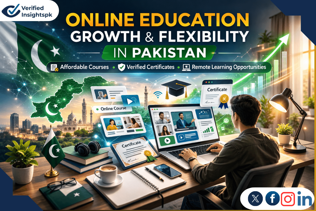 Online Education Growth & Flexibility in Pakistan: Affordable Courses, Certificates, and Remote Learning Opportunities | Verified Insights PK|