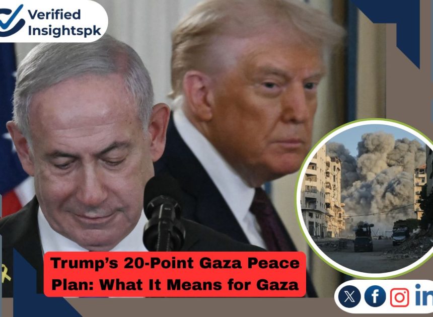 Trump’s 20-Point Gaza Peace Plan: What It Means for Gaza, Muslim Countries, Pakistan and Reality Check