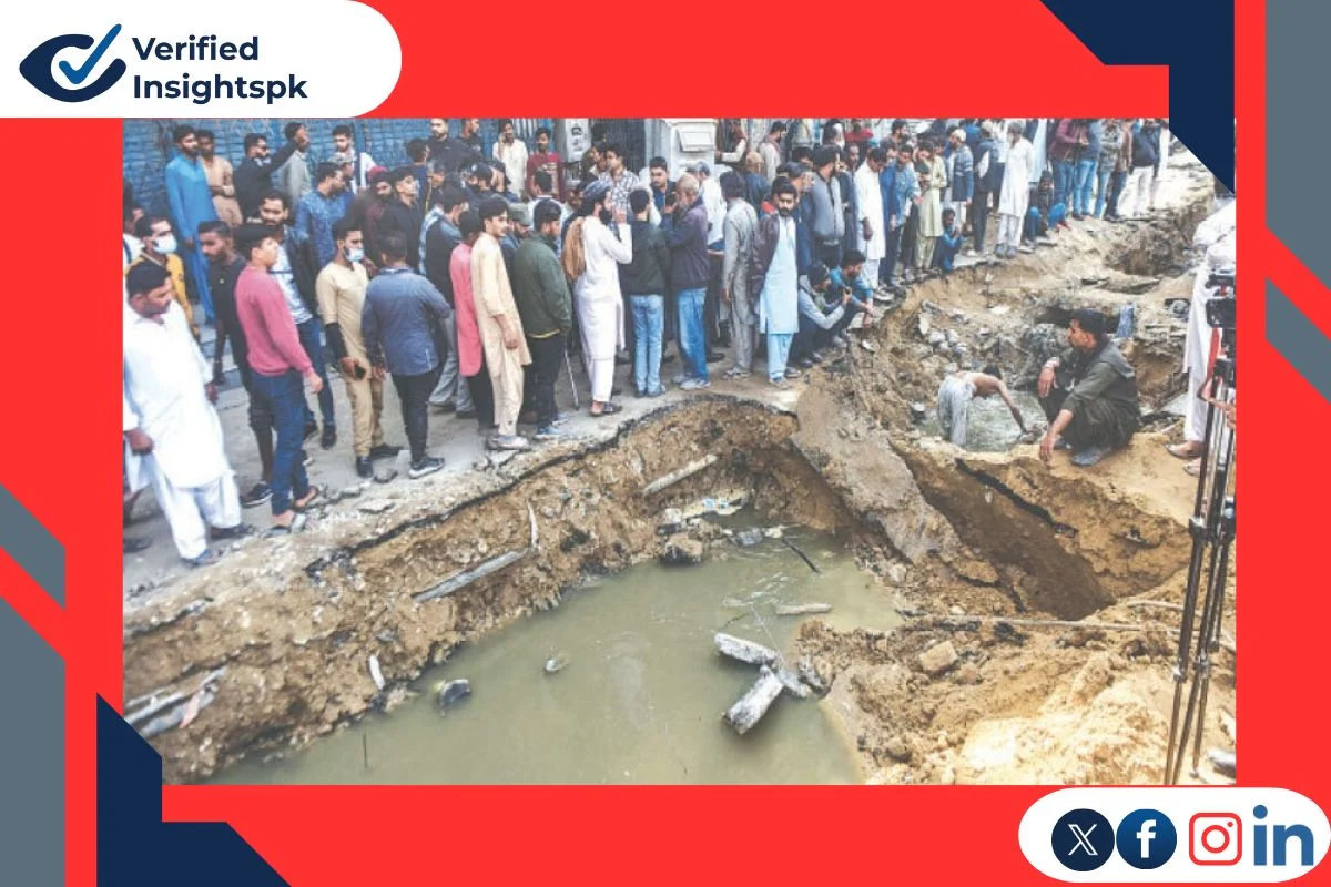 Residents searching for missing child in Karachi stormwater drain