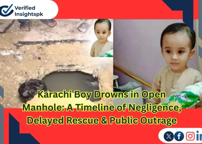 Karachi Boy Falls Into an Open Manhole: A Timeline of Negligence, Delayed Rescue & Public Outrage
