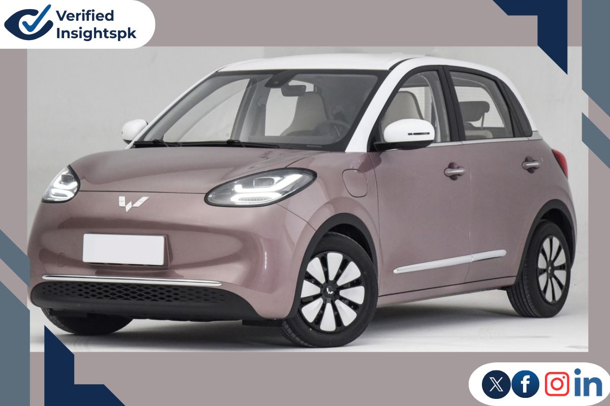 MG Binguo EV front view showing X-shaped headlamps