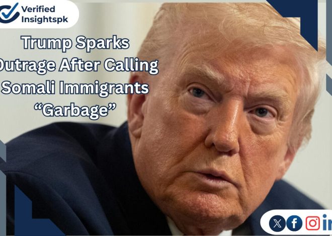 Trump Sparks Outrage After Calling Somali Immigrants “Garbage” — Deportation Efforts Intensify in Minnesota