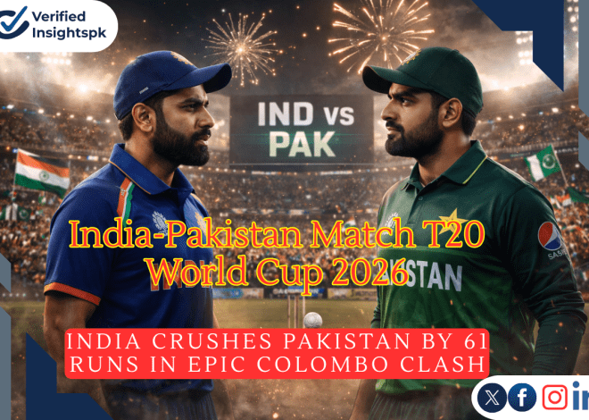 India-Pakistan Match T20 World Cup 2026 |India Crushes Pakistan by 61 Runs in Epic Colombo Clash|