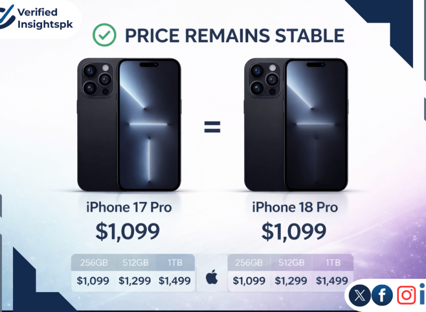 iPhone 18 Pro Price |Good News for Your Wallet Despite Memory Crisis|