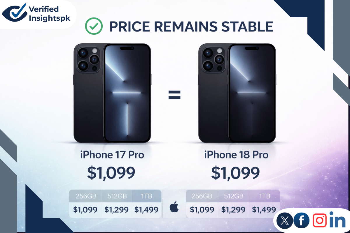 iPhone 18 Pro Price |Good News for Your Wallet Despite Memory Crisis|