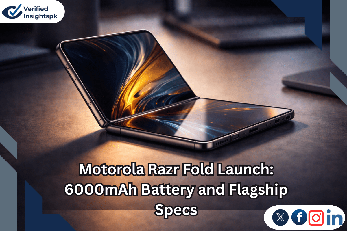 Motorola Razr Fold Revealed: Massive 6,000mAh Battery, Flagship Specs, and Premium Price