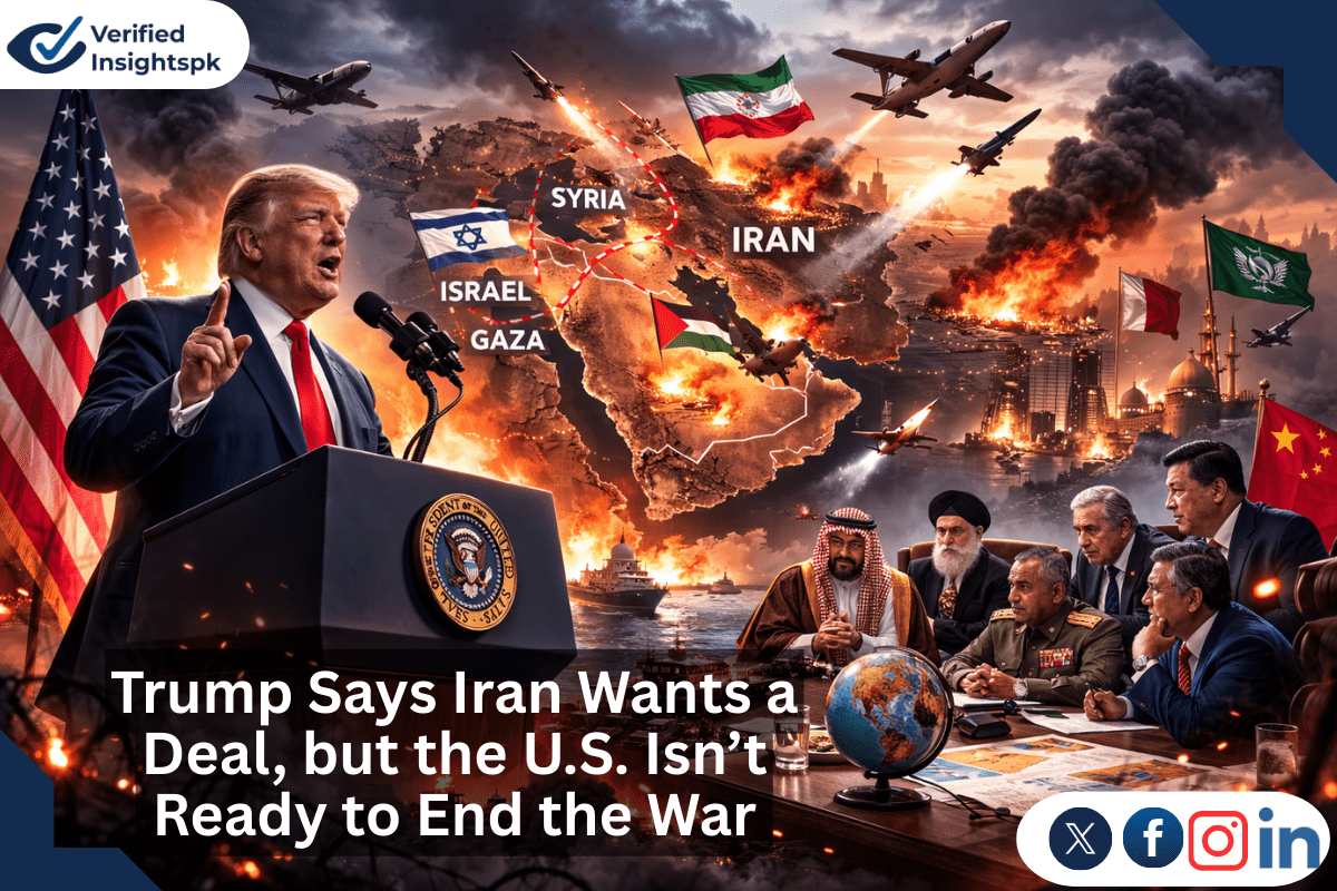 Trump Says Iran Ready to Negotiate Ceasefire but “Terms Aren’t Good Enough Yet”