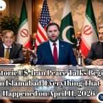 For the first time since the 1979 Islamic Revolution, the United States and Iran sat face to face to negotiate peace. They chose Islamabad. They chose Pakistan for the US-Iran Peace Talks Begin in Islamabad