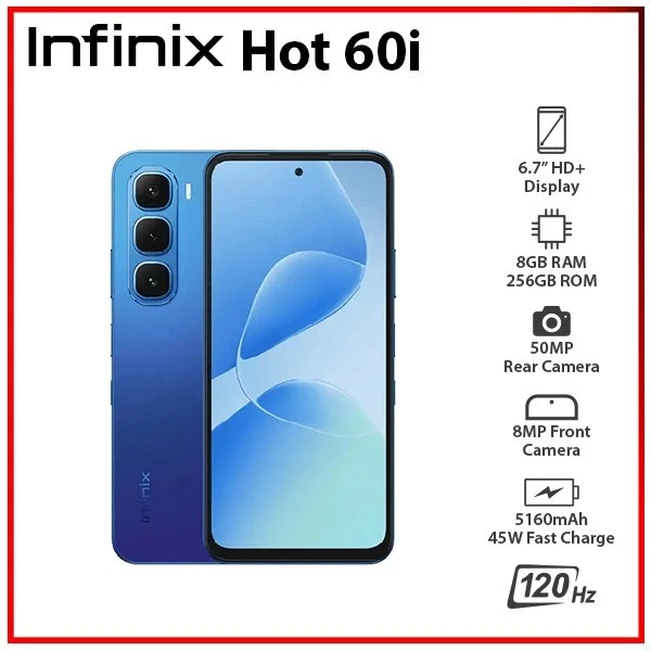 Infinix Hot 60i is the best choice in the Infinix mobile under 50,000 in Pakistan. This is the best category for users who want an affordable gaming phone. 