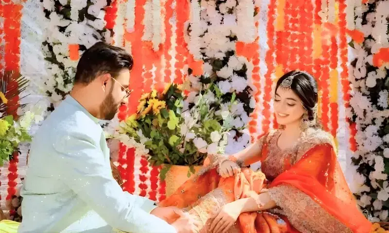 Laiba Khan's wedding or Laiba Khan's husband.